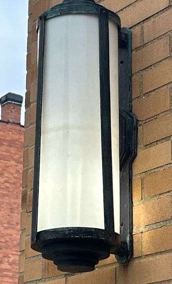 Art Deco Exterior Cylinder Lighting
