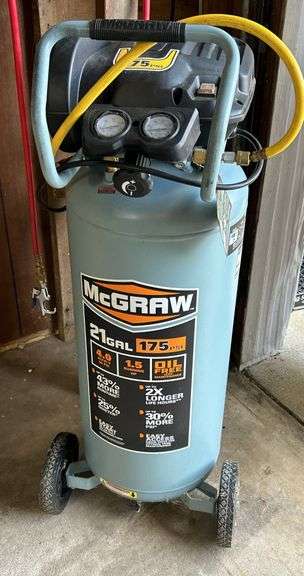 McGraw 21 Gallon Air Compressor & Craftsman Reel