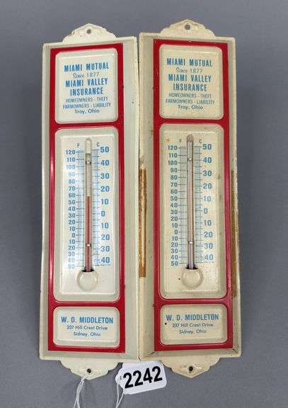 (2) Miami Valley Insurance Thermometers image
