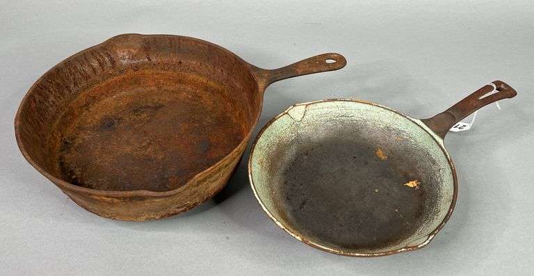 Pair of Cast Iron Skillets image