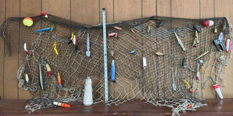 Decorative Fishing Net, Lures, & Misc.