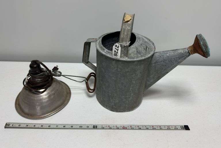 Metal Watering Can & Heat Lamp