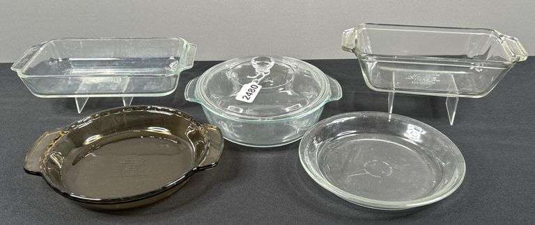 Anchor Ovenware Glass Cassarole Dishes & Bread Dishes