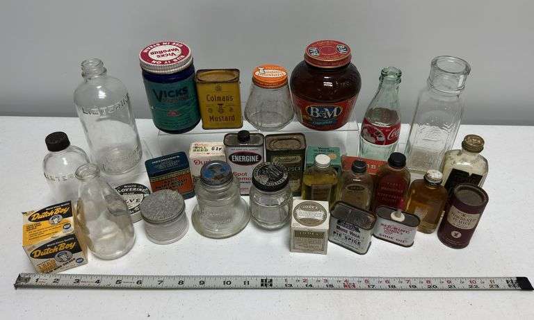 Vintage Glass Bottles & Containers