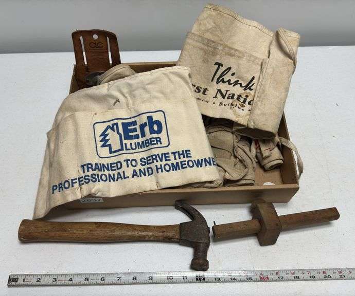 Assorted Nail Aprons & Tools
