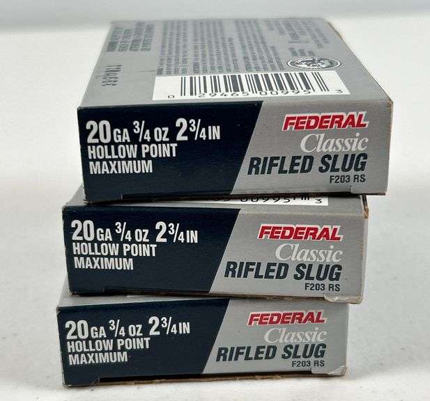 Federal 20 Gauge Rifled Slugs