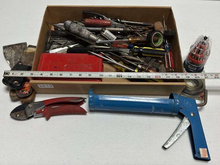 Drill Bits, Caulk Gun, Screwdrivers & Tools