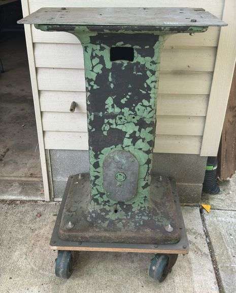 Cast Iron Base on Wheels