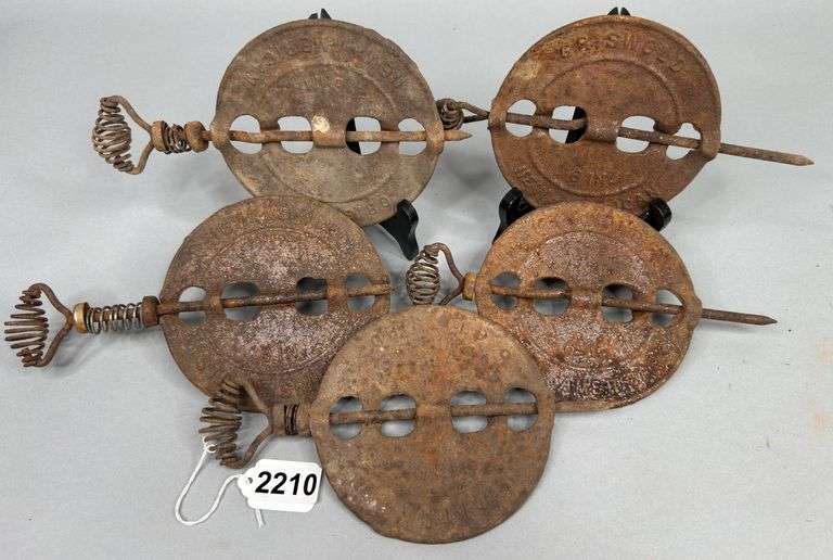 5 Griswold 6” Cast Iron Stove Dampers image