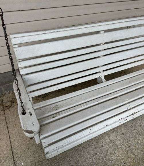 Wooden Bench Swing