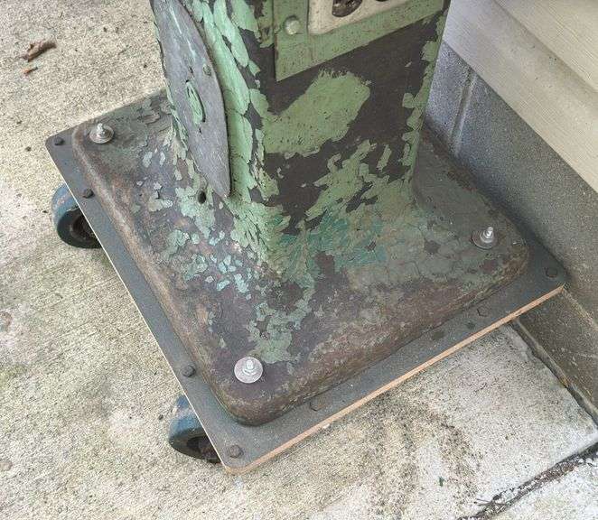 Cast Iron Base on Wheels