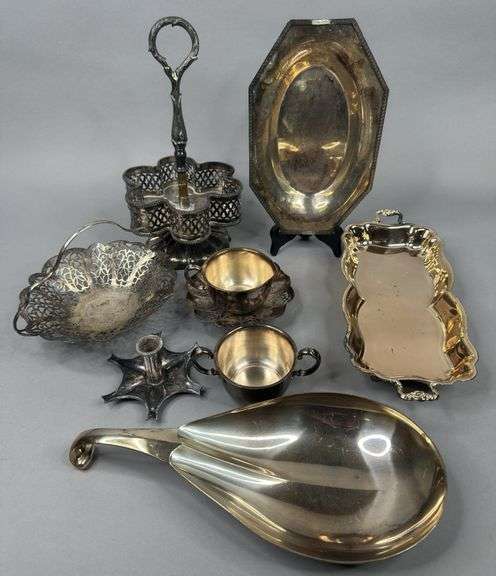 Silver-Plated Serving Dishes & Creamers image