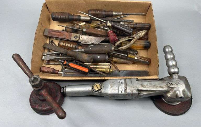 Screwdrivers, Grinder, & Assorted Tools image