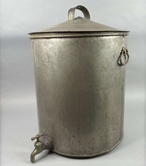 Galvanized Barrel with Spout image