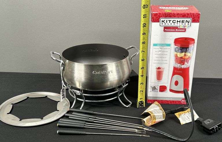 Cuisinart Electric Fondue Set & Kitchen Selectives Personal Blender