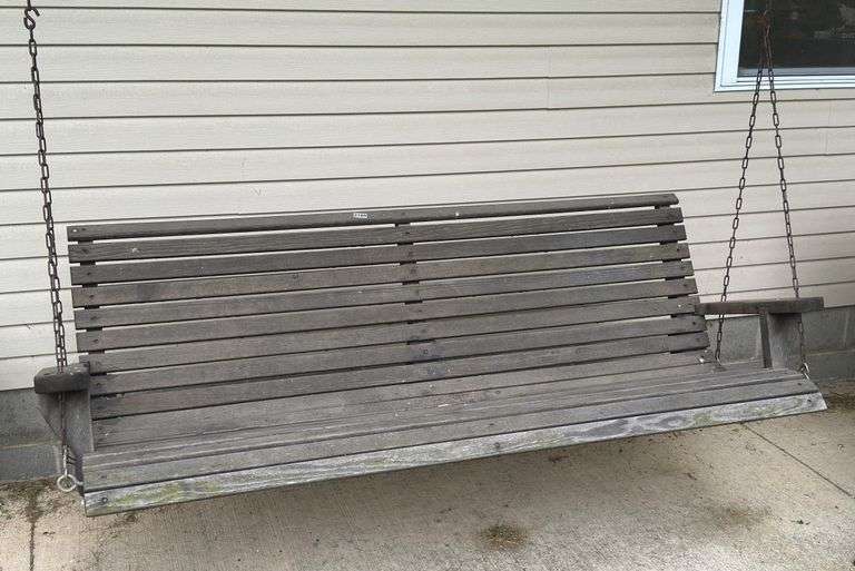 Wooden Bench Swing