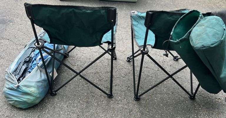 Bag Chairs and Tent