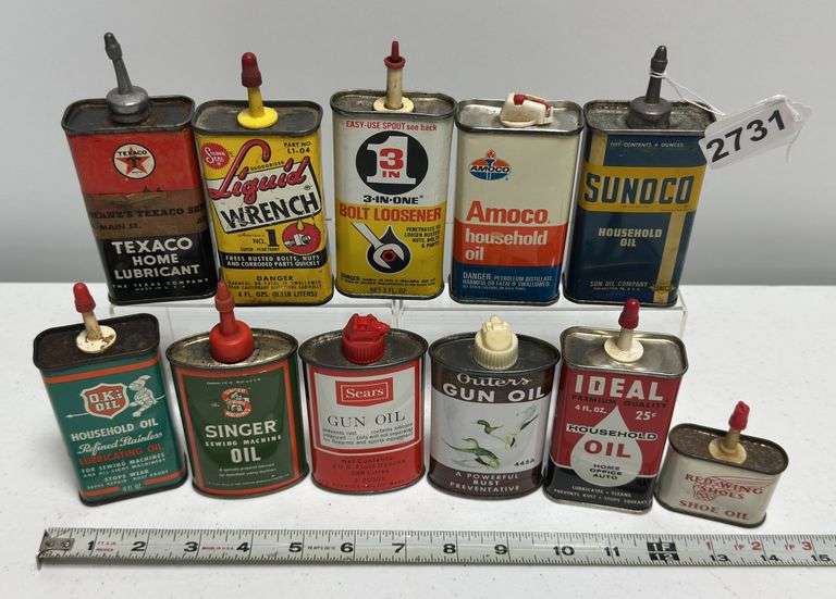 Sunoco, Liquid Wrench, & Misc Oiler Cans