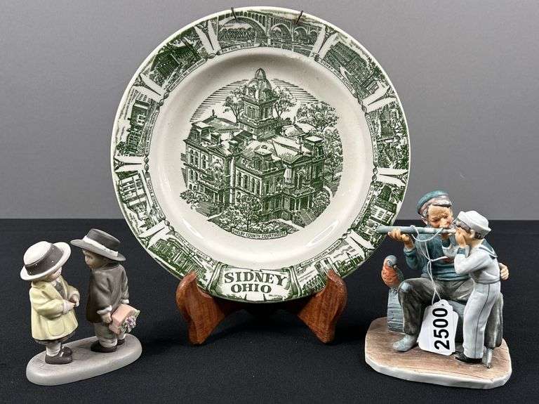 Historic Sidney Plate with Norman Rockwell Home Decor