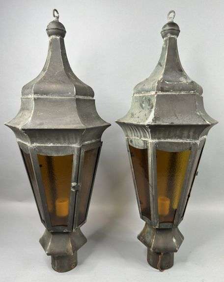 Pair of Lantern Porch Lights image