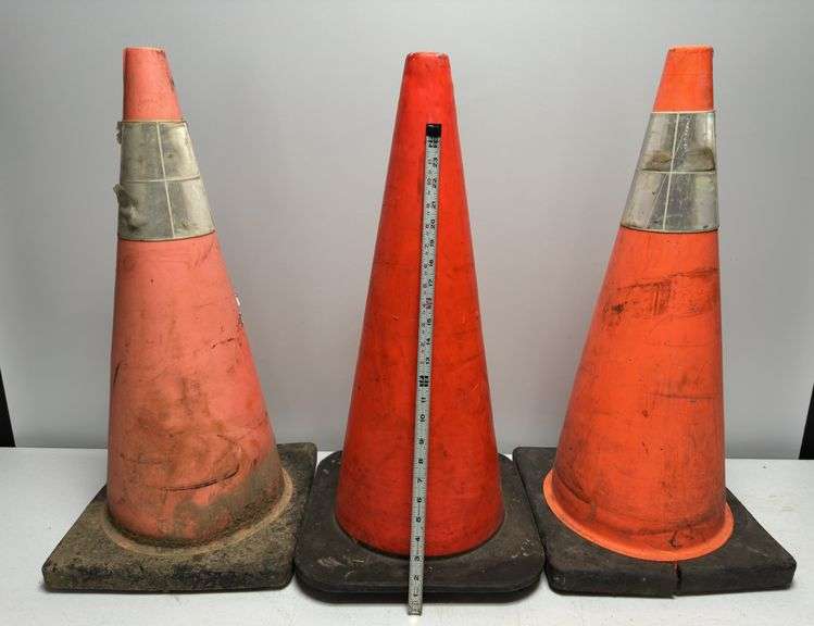 Trio of Traffic Cones