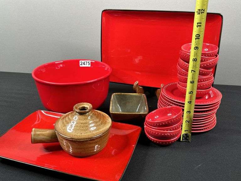 Sonoma Serving Plates, Bowls & JC Penny Saucer Plates & Sauce Bowls