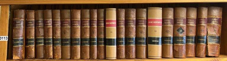 Ohio Reports Law Books Volumes 1-20