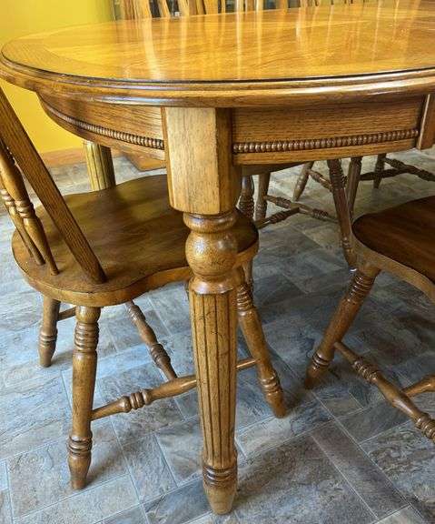 Oak Dining Table & Chairs