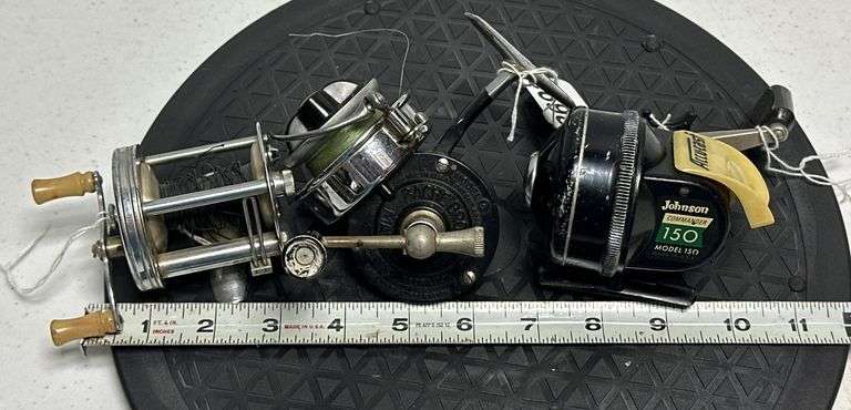 Pflueger TRUMP No.1943, Bache Brown Mastereel, & Johnson Commander 150 Reels