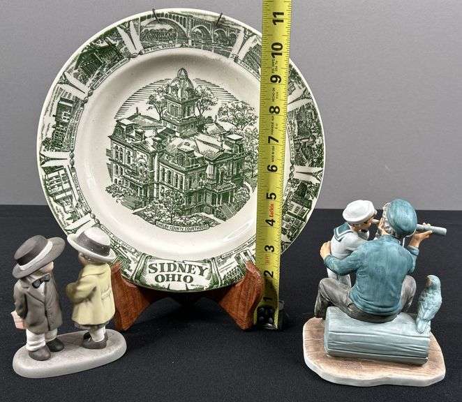 Historic Sidney Plate with Norman Rockwell Home Decor
