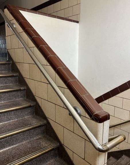 Hand Rails Located on Steps Near City Managers Office
