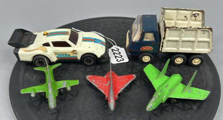 Tonka Truck, Race Car, & Metal Airplanes image