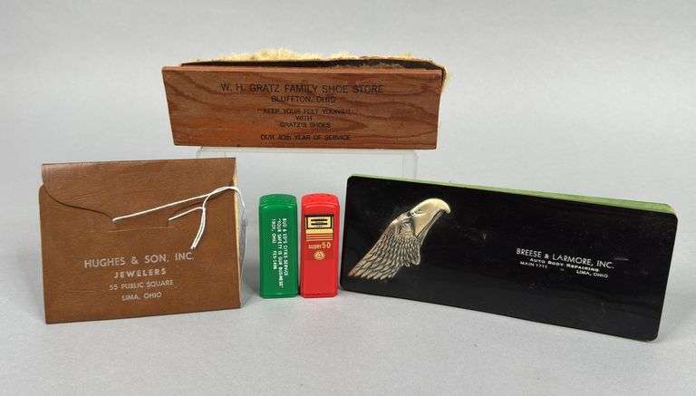 Lima, Bluffton, & Troy Local Advertising Collectibles image