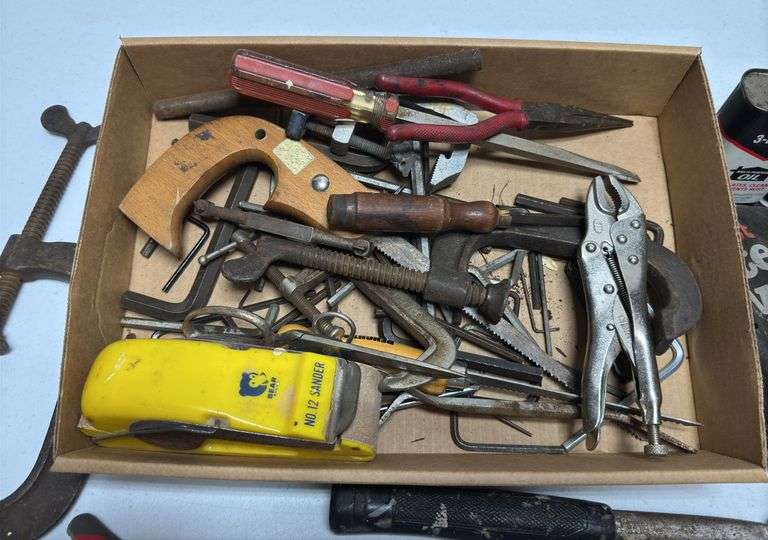 Vise Grips, Screwdrivers, 3 in 1 Oil, & Misc. Tools