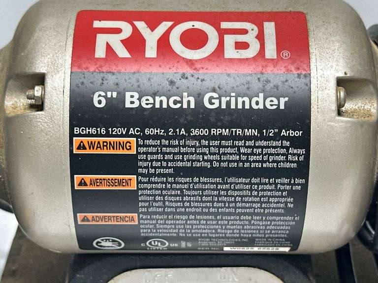 Ryobi 6” Bench Grinder