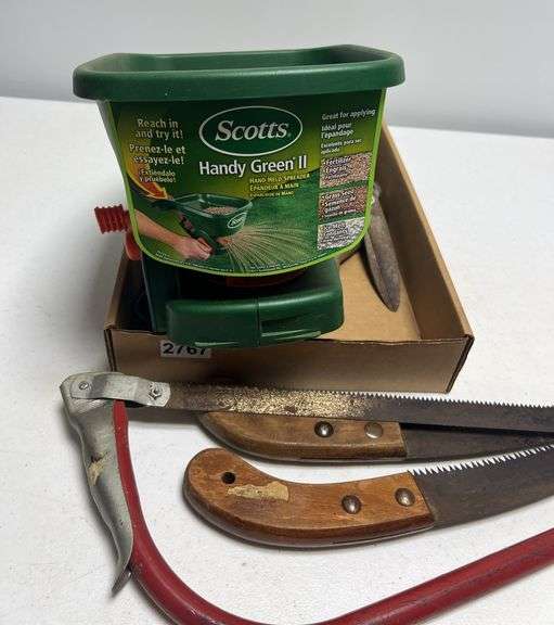 Hand-Held Spreader, Wood Saws, & Misc. Tools