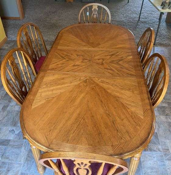 Oak Dining Table & Chairs