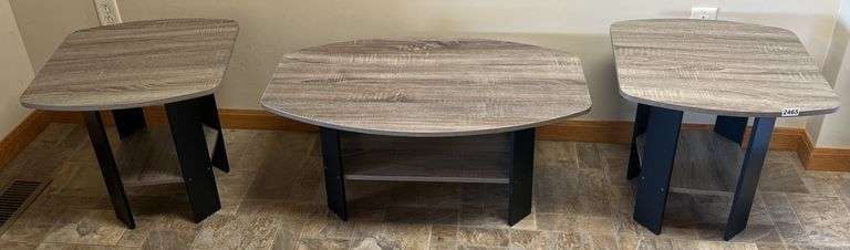 Modern TV Stand & End Tables x2