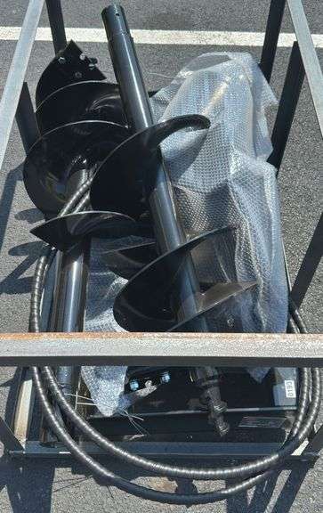 Mower King SSECAG-Y Skid Loader Auger Attachment & Bits