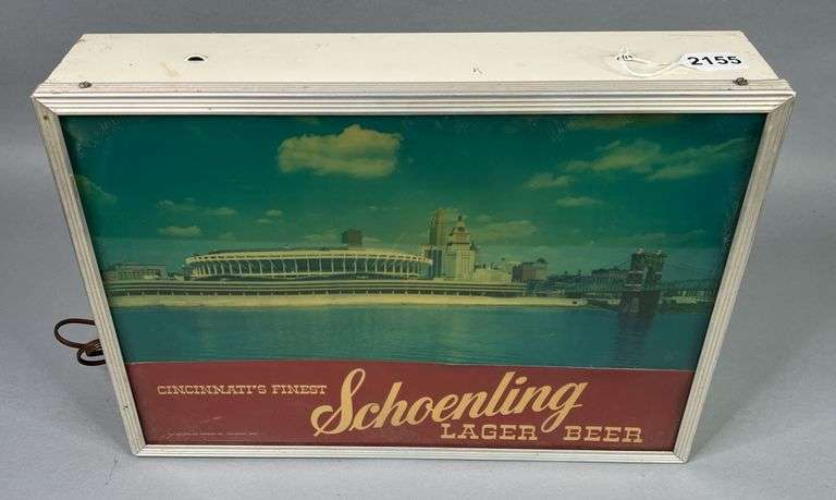 Schoenling Lager Beer Lighted Sign image