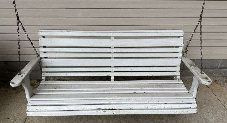 Wooden Bench Swing
