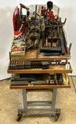 Bridgeport Tools & Bits On Rolling Cart
