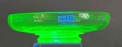 Green Uranium Glass Bowl