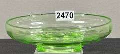 Green Uranium Glass Bowl