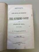 Ohio Reports Law Books Volumes 1-20