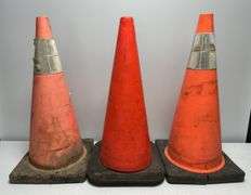 Trio of Traffic Cones