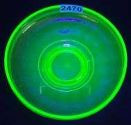 Green Uranium Glass Bowl