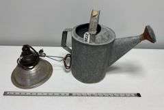 Metal Watering Can & Heat Lamp