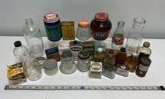 Vintage Glass Bottles & Containers