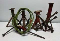 Jumper Cables, Jack Stands, tries Iron & 4-Way Tire Wrenches